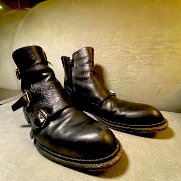 Louis Vuitton men's boots ( little use ) in black leather - size 10 - Picture 5 of 6